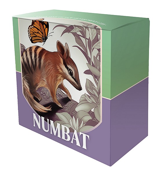 ROZTOMILÝ A MAZLIVÝ NUMBAT BABY coin Cute and Cuddly Baby Numbat – 1 oz stříbrná mince