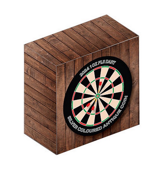 ŠIPKY TERČ coin Dart Magnetic gilded – 1 oz stříbrná mince