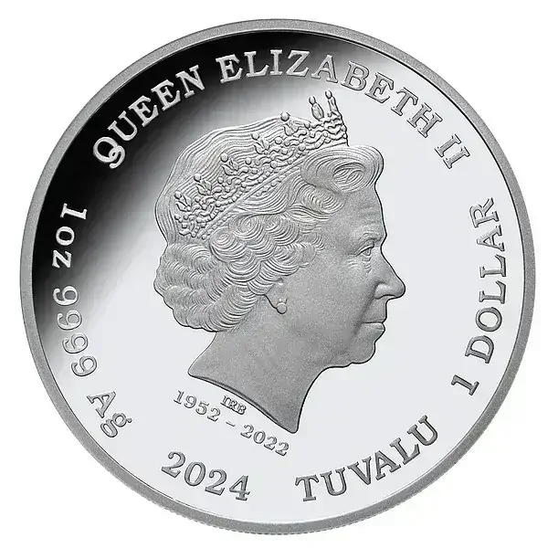 SMRTÍCÍ A NEBEZPEČNÝ MĚCHÝŘOVKA PORTUGALSKÁ coin Deadly and Dangerous Bluebottle (Physalia physalis) – 1 oz stříbrná mince