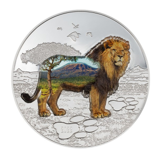 DO DIVOČINY LEV AFRICKÝ coin Into The Wild Lion - 2 oz stříbrná mince