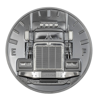 CESTA NÁKLAĎÁK KRÁL SILNIC coin The Journey Truck King of the Road - 2 oz stříbrná mince