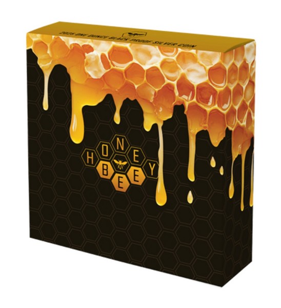 VČELA MEDONOSNÁ coin Honey Bee Black Proof Gilded – 1 oz stříbrná mince