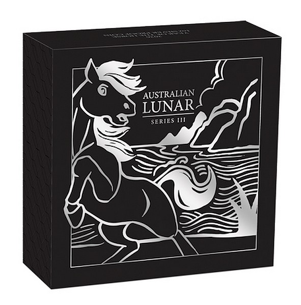 ROK KONĚ Lunární série III. coin Year of the Horse proof – 1 oz stříbrná mince