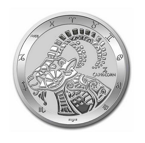 ZNAMENÍ ZVĚROKRUHU KOZOROH coin Signs of the Zodiac Capricorn – 1 oz stříbrná mince